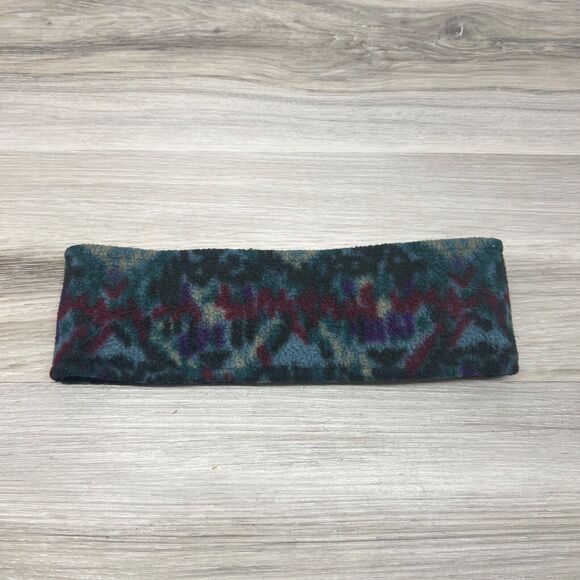Columbia Headband Fleece Ear Warmer Vintage Head Wrap Winter 90s Aztec - Picture 4 of 7